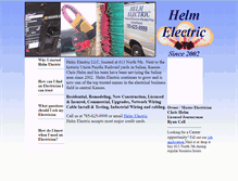 Tablet Screenshot of helmelectric.com